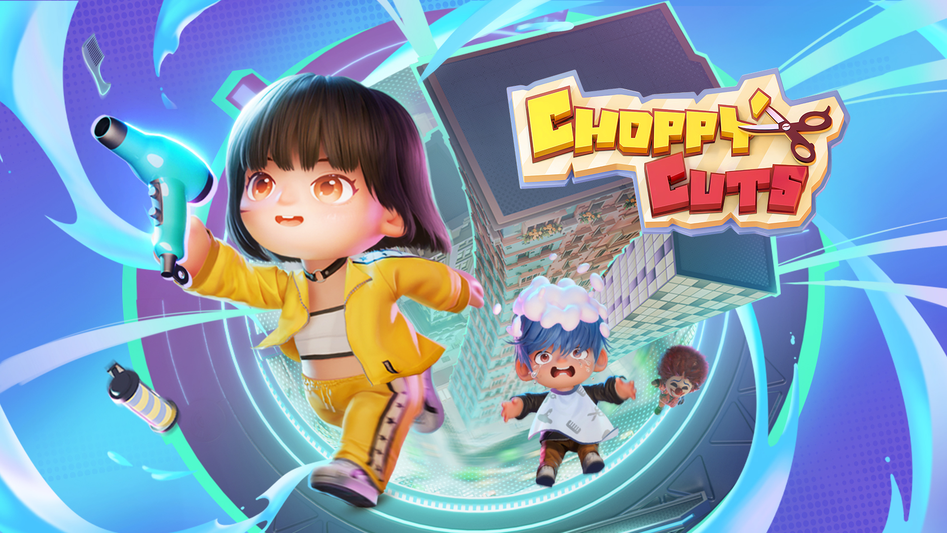 banner of Garena unveils Choppy Cuts, a creative casual co-op party title featuring Free Fire characters