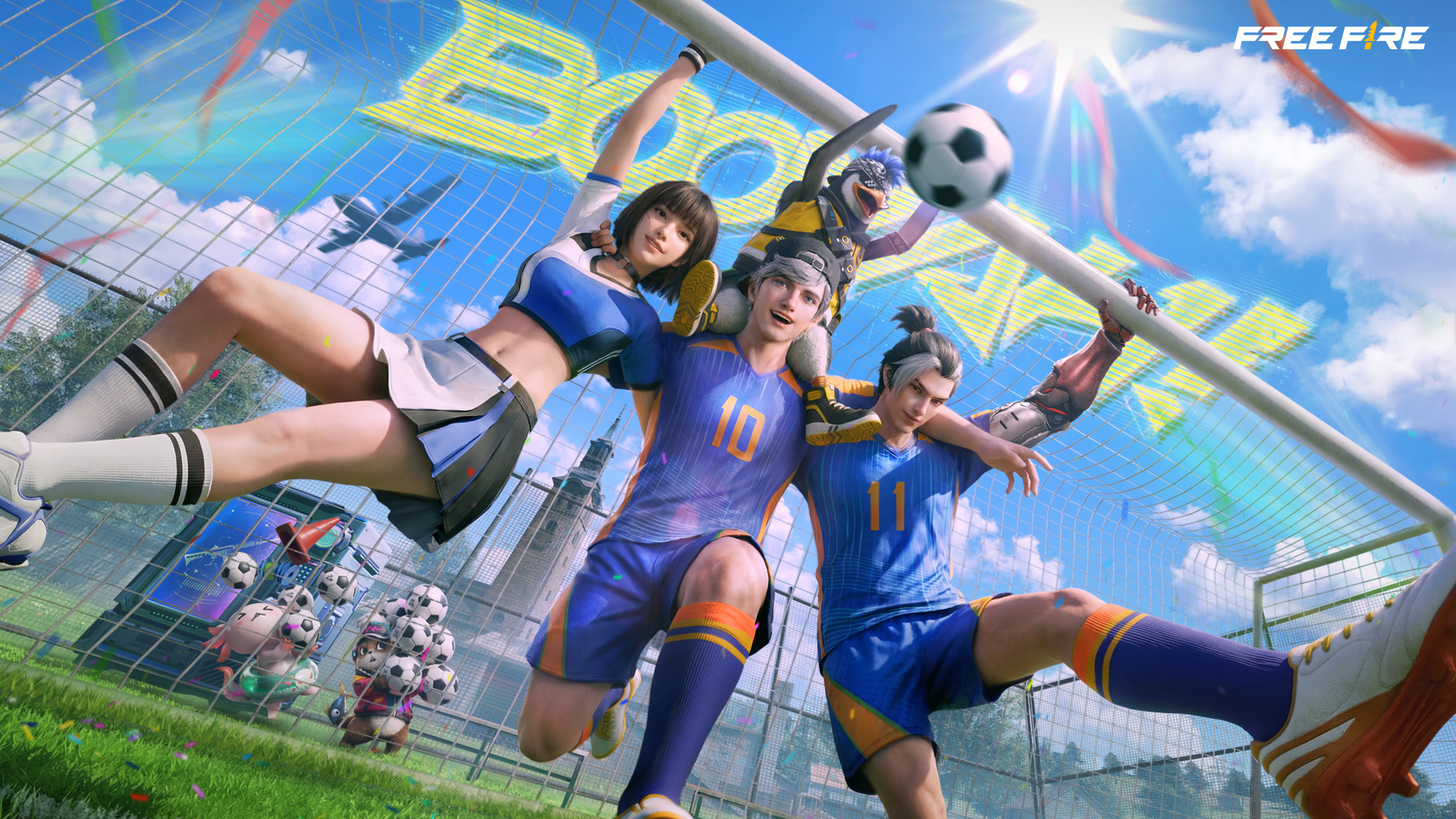 banner of Free Fire introduces “Fire Kickoff" football-themed campaign
